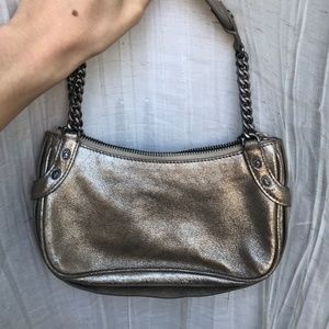 Vintage Gold Juicy Couture Leather Mini Purse